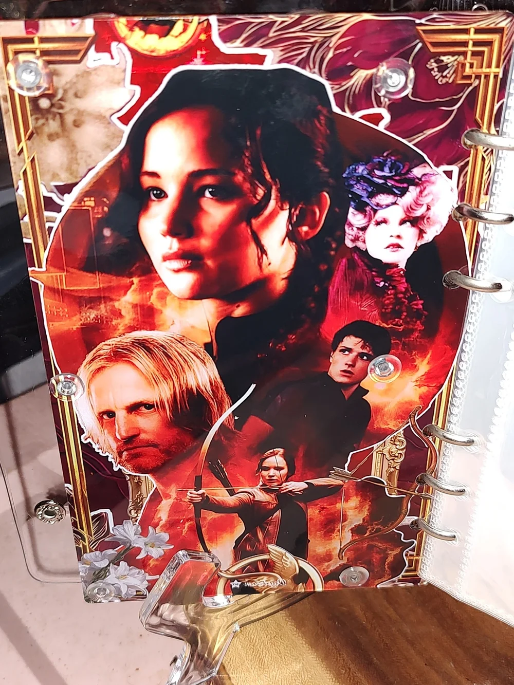 New! A6 The Hunger Games Acrylic Shaker Photo Notebook